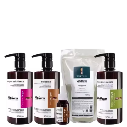Imagem do produto Kit Vita Derm Spa Terapia Antiqueda Capilar Profissional (5 Produtos)
