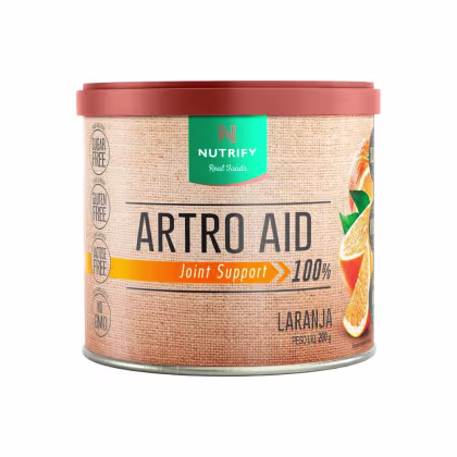 Suplemento Alimentar em Pó Nutrify Artro AID Joint Support 100% Laranja 200g.