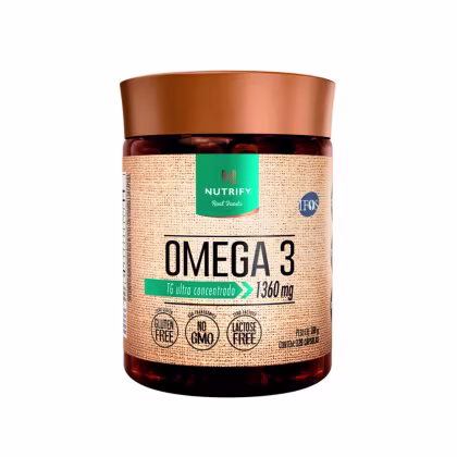 Suplemento Alimentar Nutrify Ômega 3 TG Ultraconcentrado 1360mg (120 Cápsulas).