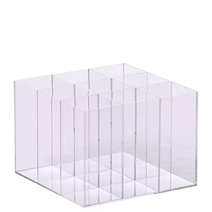 Imagem do produto Acrílico Store Cristal com 9 Divisórias - Porta Pincel de Acrílico