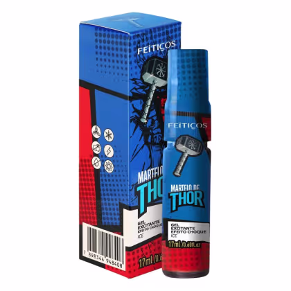 Imagem do produto Gel Excitante Martelo do Thor Ice Efeito Choque e Refrescante 17ml Feitiços