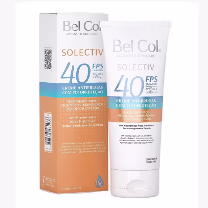 Imagem do produto Bel Col Solectiv Creme Antirrugas FPS 40 - Protetor Solar Facial 40g