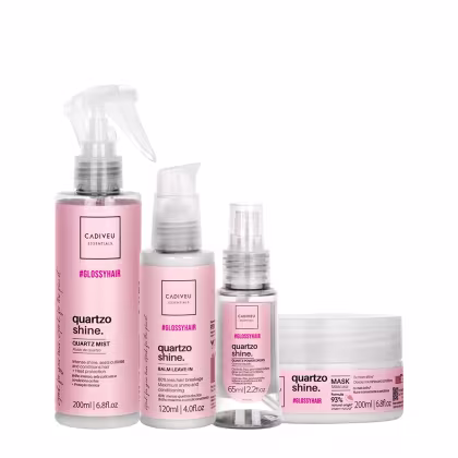 Imagem do produto Kit Cadiveu Professional Quartzo Shine Fluído Balm Máscara e Óleo (4 produtos)