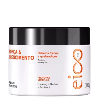Máscara Capilar Antiquebra Eico Pro Força & Crescimento, 300g.