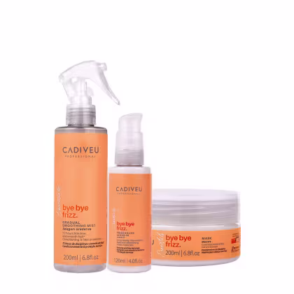 Imagem do produto Kit Cadiveu Professional Bye Bye Frizz Selagem Leave-in e Máscara (3 produtos)