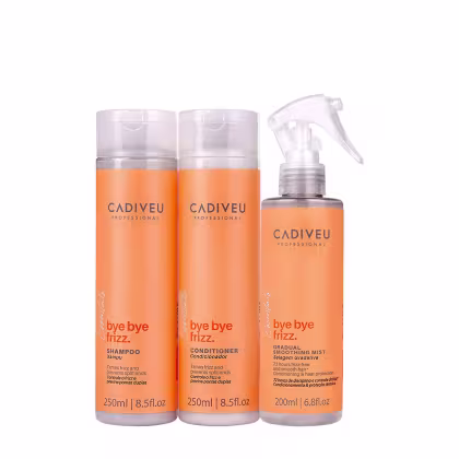 Imagem do produto Kit Cadiveu Professional Bye Bye Frizz Shampoo Condicionador e Selagem Gradativa (3 produtos)