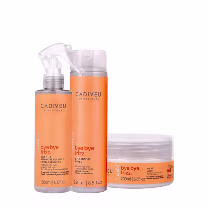 Imagem do produto Kit Cadiveu Professional Bye Bye Frizz Shampoo Máscara e Selagem Gradativa (3 produtos)