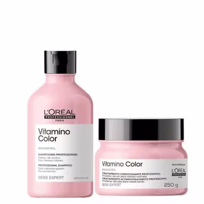 Kit L’Oréal Professionnel Vitamino Color Resveratrol Duo Treatment, 2 produtos.