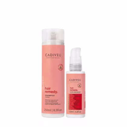 Imagem do produto Kit Cadiveu Professional Hair Remedy Shampoo e Leave-in (2 produtos)