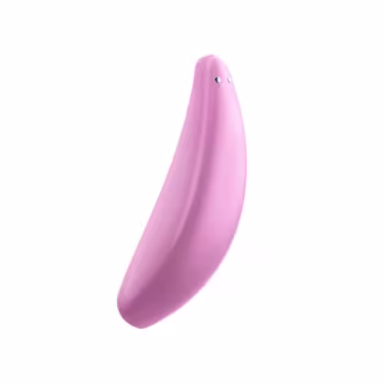 A imagem mostra um vibrador rosa.