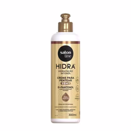 Creme para Pentear Salon Line Hidra D-Pantenol 3 em 1. Volumetria de 300ml.