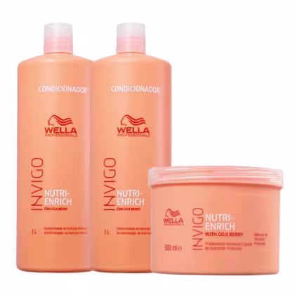 Imagem do produto Kit Wella Professionals Invigo Nutri-Enrich Trio Essential Salon (3 Produtos)
