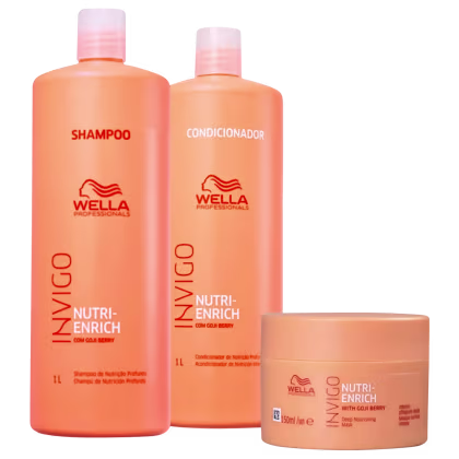 Imagem do produto Kit Wella Professionals Invigo Nutri-Enrich Salão Combo (3 Produtos)