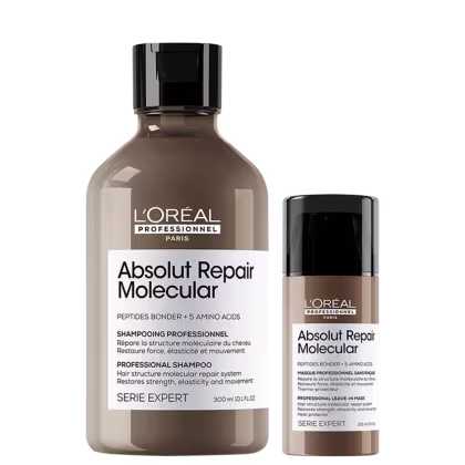 Imagem do produto Kit L'Oréal Professionnel Absolut Repair Molecular – Shampoo 300ml e Leave-in 100ml