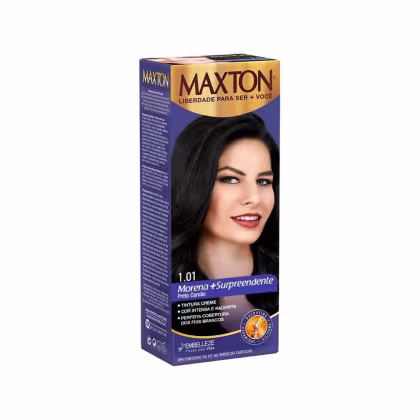 Imagem do produto Maxton Preto Carvão 1.01 - Tintura Creme 158g