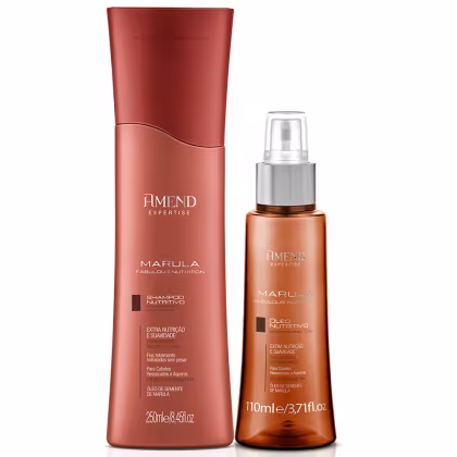 Imagem do produto Shampoo 250ml + Óleo Nutritivo Marula Fabulous Amend 60ml