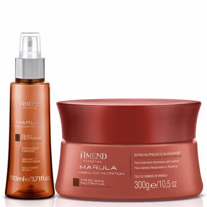 Imagem do produto Kit Máscara 300g + Óleo Nutritivo Marula Fabulous Amend 60ml