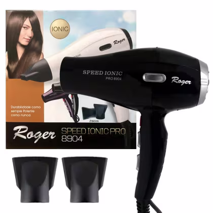 Imagem do produto Secador Roger Speed Ionic Pro 8904 - Preto