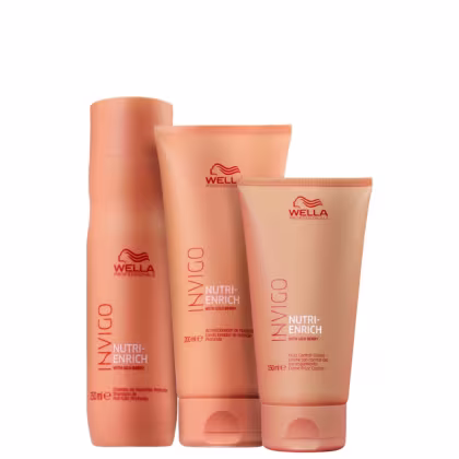Wella Professionals Invigo Nutri-Enrich with Goji Berry - Shampoo, Condicionador e Creme de Pentear.