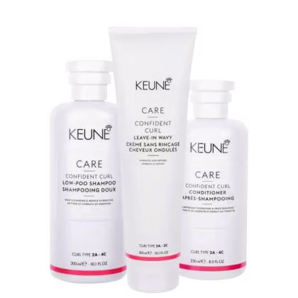 Imagem do produto Kit Keune Care Confident Curl Low-Poo Shampoo Condicionador e Leave-in Wavy