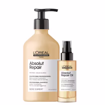 Imagem do produto Kit L'Oréal Professionnel Absolut Repair Gold Quinoa + Protein Profissional (2 Produtos)