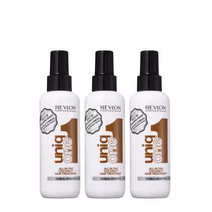 Imagem do produto Kit Revlon Professional Uniq One Coconut - Leave-in 150ml (3 unidades)