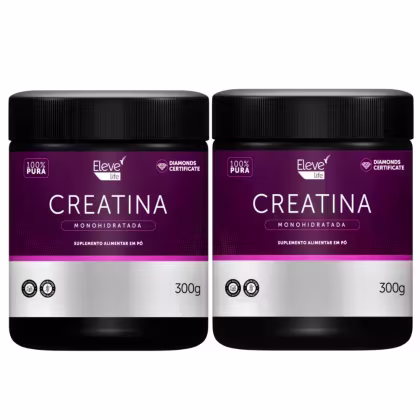 Imagem do produto Creatina 300g - 100% Pura - 2 Unidades - ELEVE LIFE + E-book
