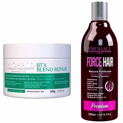 Imagem do produto Kit Blend Repair Prohall 300g + Máscara Force Hair 500ml