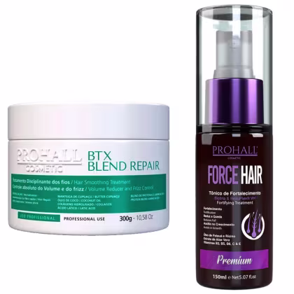 Imagem do produto Kit Blend Repair Prohall 300g + Tônico Force Hair 150ml