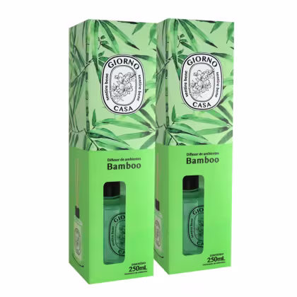 Imagem do produto Kit Giorno Casa Sentire Bene Bamboo - Difusor de Ambientes 250ml (2 unidades)