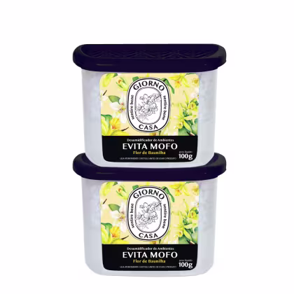 Imagem do produto Kit Giorno Casa Sentire Bene Evita Mofo Flor de Baunilha - Desumidificador de Ambientes 100g (2 unidades)