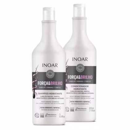 Imagem do produto Inoar Kit Força e Brilho Shampoo e Condicionador 800ml