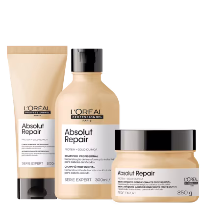 Imagem do produto Kit L'Oréal Professionnel Absolut Repair Gold Quinoa + Protein Trio (3 Produtos)
