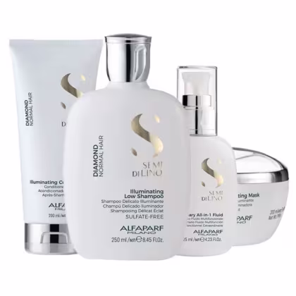 Imagem do produto Kit Alfaparf Semi Di Lino Diamond Illuminating (4 Produtos)