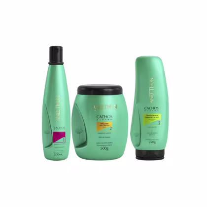 Imagem do produto Kit Aneethun Cachos System Triplo (3 Produtos)