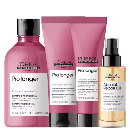 Imagem do produto Kit L'Oréal Professionnel Pro Longer + Absolut Repair Quatre (4 Produtos)