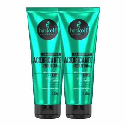 Imagem do produto Kit Haskell 2 Super Máscara Acidificante Neutralizador Redutor de pH