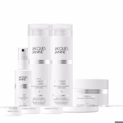 Imagem do produto Kit Jacques Janine Luminous Glow Shampoo Condicionador Máscara e Spray (4 produtos)