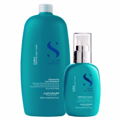 Imagem do produto Kit Alfaparf Semi Di Lino Curls Defining Duo Salon (2 Produtos)