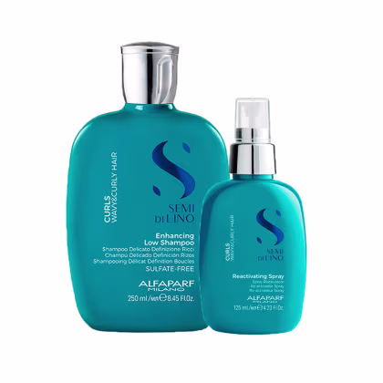 Imagem do produto Kit Alfaparf Semi Di Lino Curls Reactivanting Duo (2 Produtos)