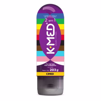 Lubrificante Íntimo K-Med 2 em 1 Cimed com 203g com embalagem edição limitada