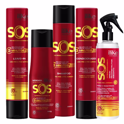 Kit iLike Professional SOS Antiemborrachamento Squad, 5 produtos.