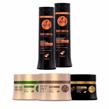 Imagem do produto Kit Haskell Shp/Cond Encorpa + Máscaras Mand Muru Cav 300g