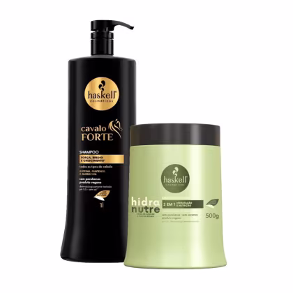 Imagem do produto Kit Shampoo Haskell Cavalo Forte 1L +Máscara Hidranutre 500g