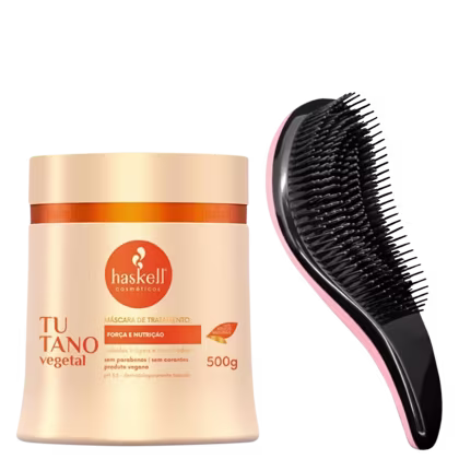 Imagem do produto Kit Haskell Tutano Máscara Capilar + Escova Mágica Ergonômica (2 Produtos)