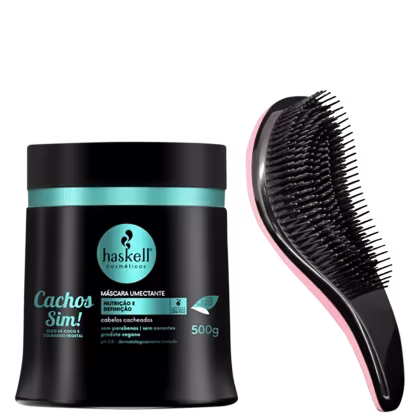 Kit Haskell Cachos Sim! + Escova Mágica, 2 produtos.