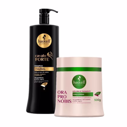 Imagem do produto Shampoo Haskell Cavalo Forte 1L + Máscara Ora Pro Nóbis 500g