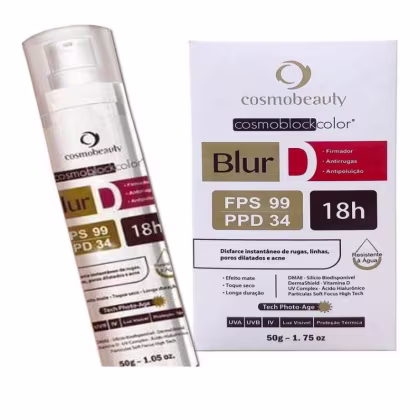 Imagem do produto Cosmobeauty Blur D FPS 99 PPD 34 Bege Médio - Protetor Solar com Cor 50g