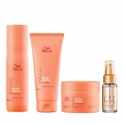 Imagem do produto Kit Wella Professionals Invigo Nutri-Enrich Intense + Oil Reflections (4 Produtos)