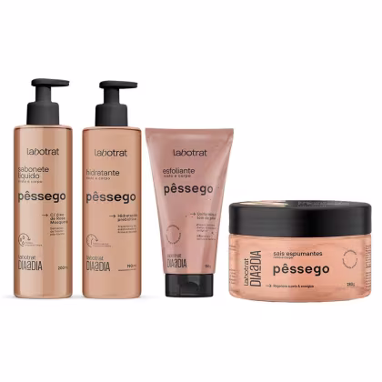 Imagem do produto KIT DE BANHO DE PESSEGO DIA A DIA LABOTRAT (4 PRODUTOS)